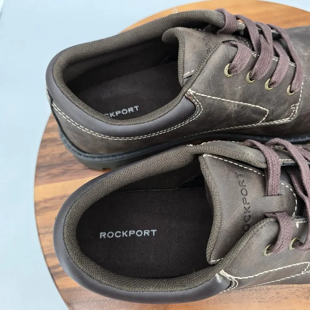 Rockport Ridgeview Shoes Mens 11 M Brown Lace Up Walking Comfort Casual Oxfords